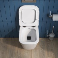 Унитаз подвесной BelBagno Due BB3103CHR-BS/SC с микролифтом, со смесителем и функцией биде