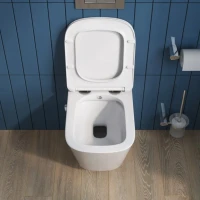 Унитаз подвесной BelBagno Due BB3103CHR-BS/SC с микролифтом, со смесителем и функцией биде