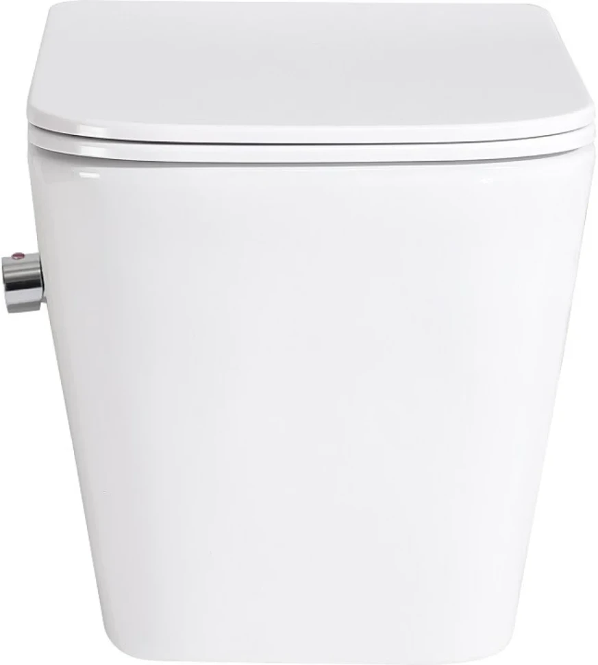 Унитаз подвесной BelBagno Due BB3103CHR-BS/SC с микролифтом, со смесителем и функцией биде