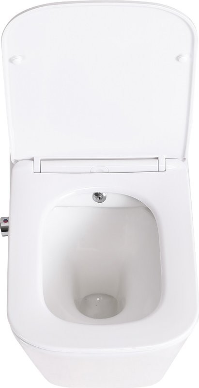 Унитаз подвесной BelBagno Due BB3103CHR-BS/SC с микролифтом, со смесителем и функцией биде