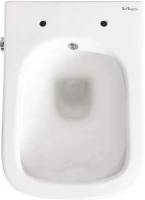 Унитаз подвесной BelBagno Due BB3103CHR-BS/SC с микролифтом, со смесителем и функцией биде