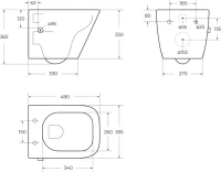 Унитаз подвесной BelBagno Due BB3103CHR-BS/SC с микролифтом, со смесителем и функцией биде