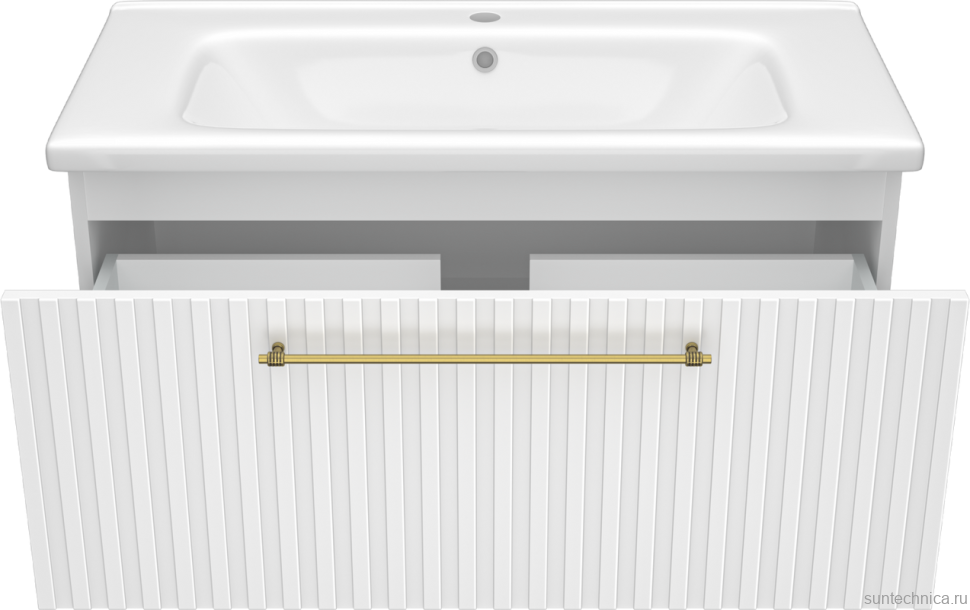 Тумба с раковиной Brevita Alicante 90 подвесная, белая