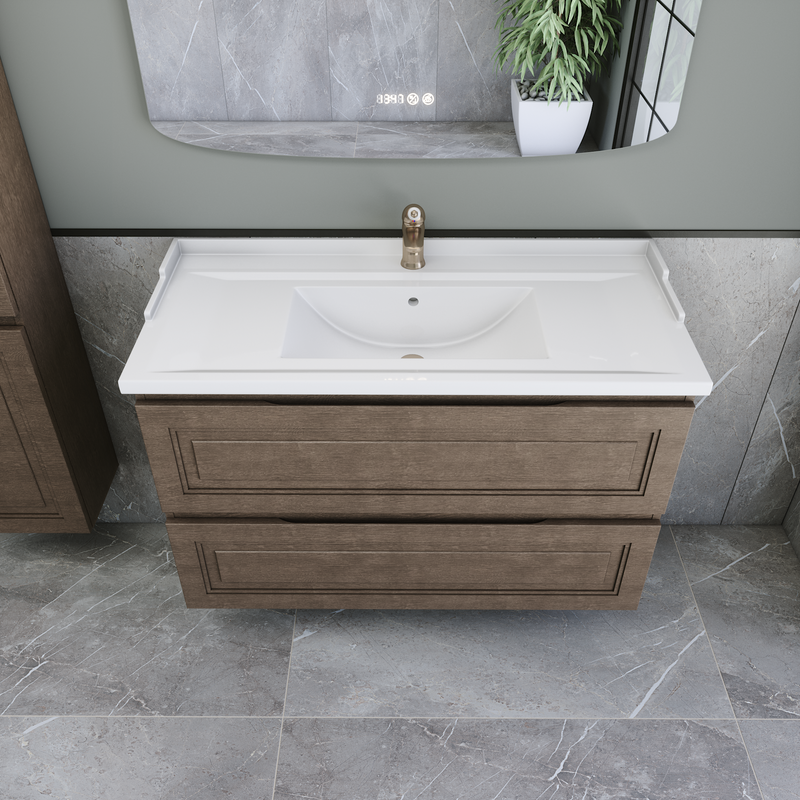 Тумба с раковиной Caprigo Wales 100 шоколадный орех