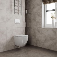 Унитаз подвесной Bauedge Bau Dream Hurricane-2 безободковый, с микролифтом, белый