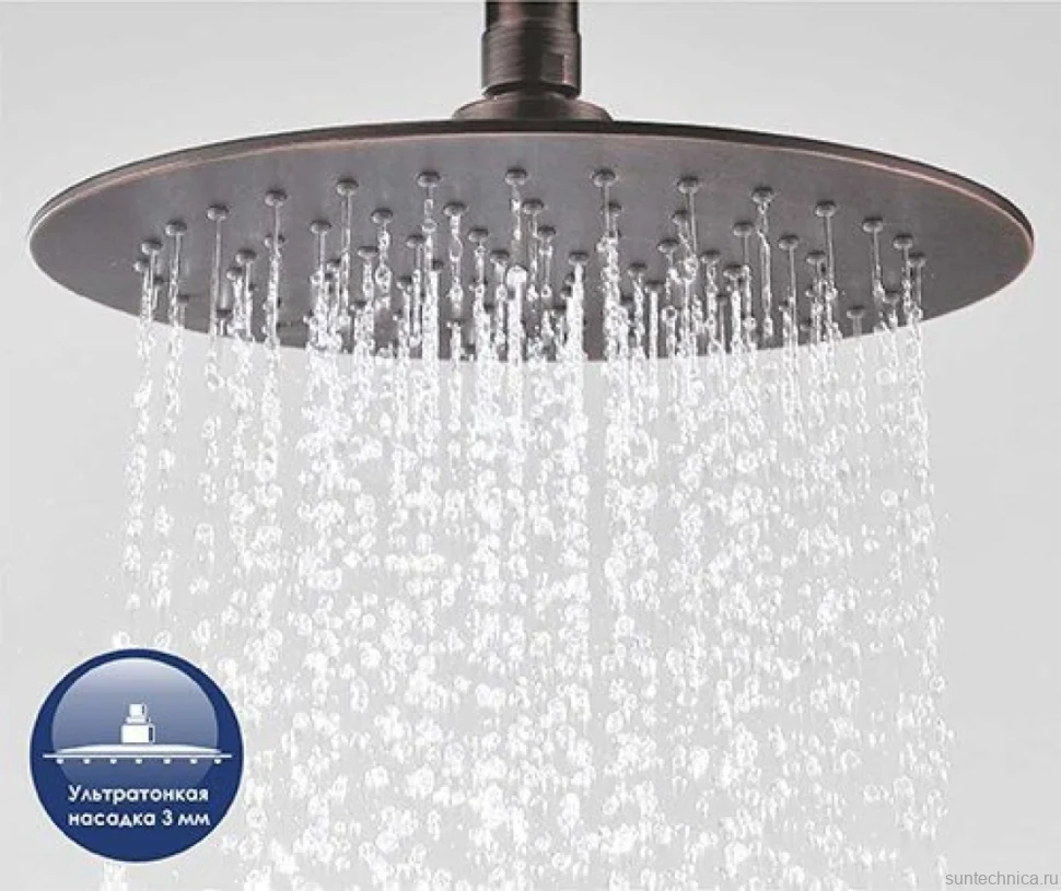 Душевая стойка Wasserkraft A041 темная бронза