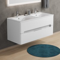 Тумба с раковиной Sanvit Форма 120 белая подвесная