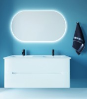 Тумба с раковиной Sanvit Форма 120 белая подвесная