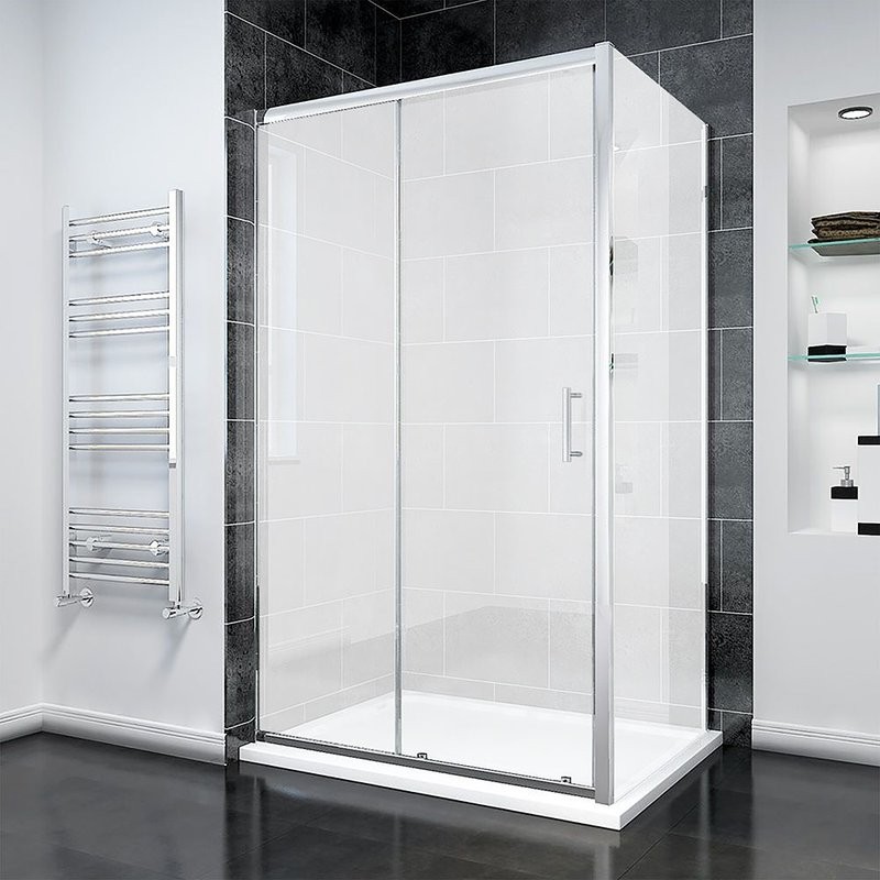 Душевой уголок Veconi Rovigo RV-055M 110х70 см, профиль матовый хром, стекло матовое