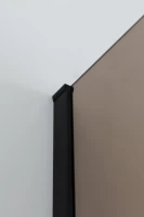 Душевой уголок Cezares Slider AH 2 80/90-100/110 BR Nero профиль черный, стекло бронза
