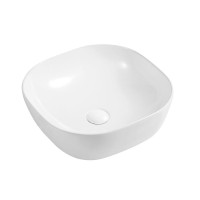 Столешница с раковиной Teymi Helmi 90 дуб кашмир, раковина Solli 61,  с белыми кронштейнами