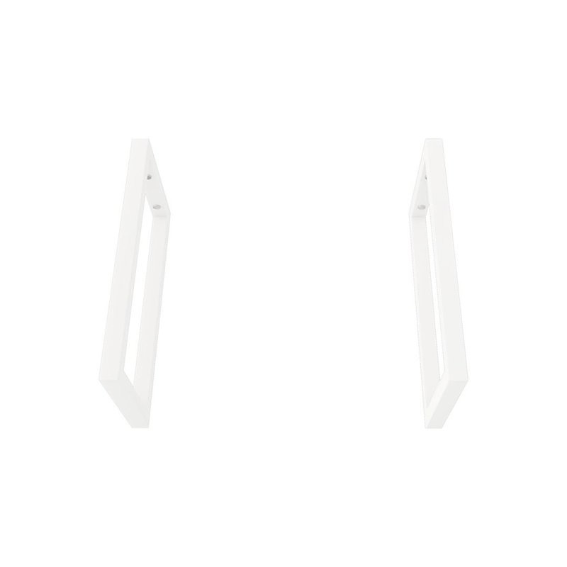 Столешница с раковиной Teymi Helmi 90 дуб кашмир, раковина Solli 61,  с белыми кронштейнами