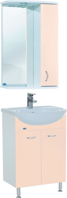 Зеркало Bellezza Астра R 50 бежевое