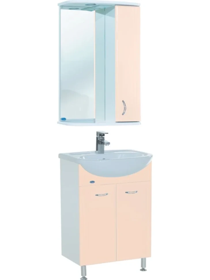 Зеркало Bellezza Астра R 50 бежевое
