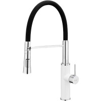 Смеситель для кухни Frap F4452-8 белый, хром