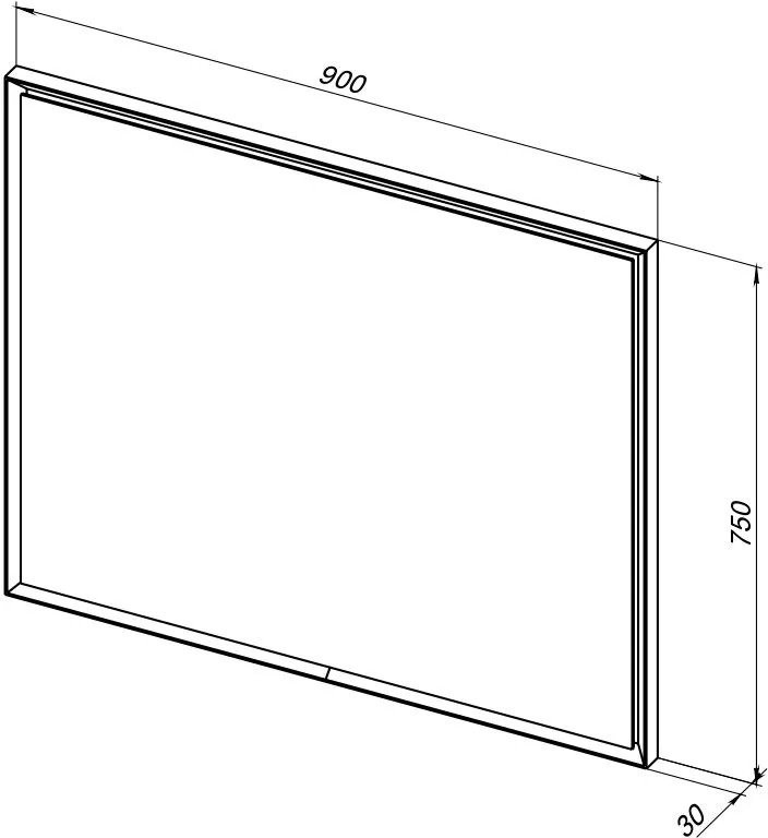 Зеркало Allen Brau Activity 90 с подсветкой, матовый папирус