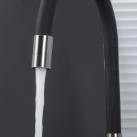 Смеситель для кухни Gappo G4398-39 с гибким изливом, оружейная сталь