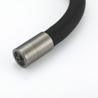 Смеситель для кухни Gappo G4398-39 с гибким изливом, оружейная сталь