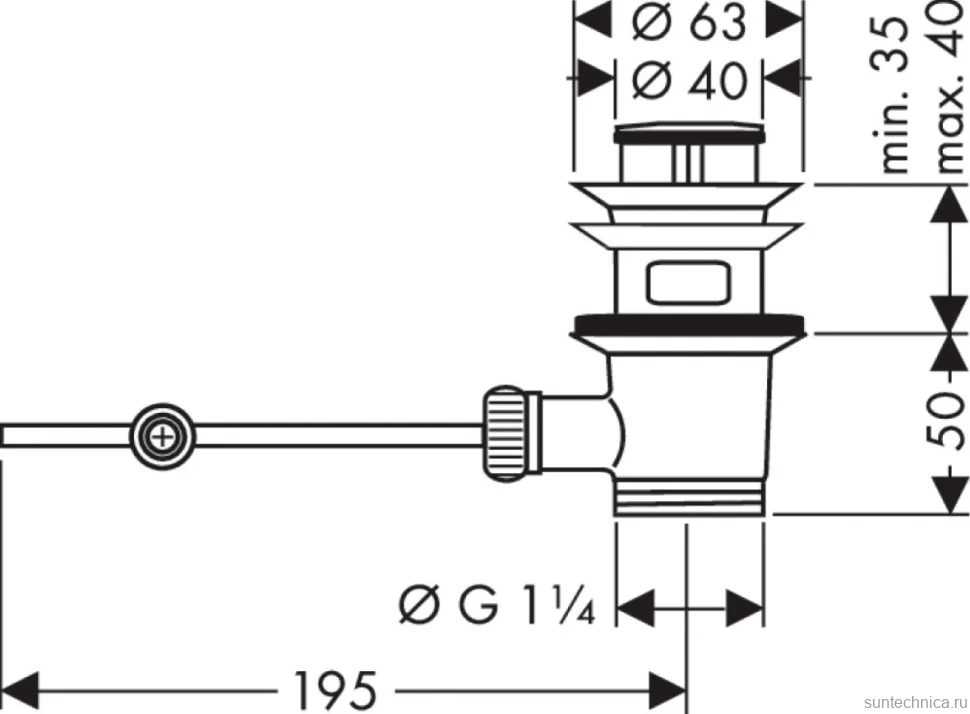 Смеситель для биде Hansgrohe Vivenis Vivenis 75200000