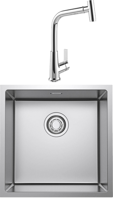Комплект Мойка Omoikiri TADZAVA 44-U/I-Ultra + Смеситель MEGA Life MG-TK09 хром
