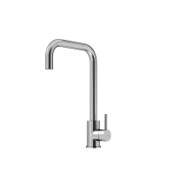 Смеситель для кухни Sancos Stainless, с поворотным Г изливом, нержавеющая сталь, SC12002SS