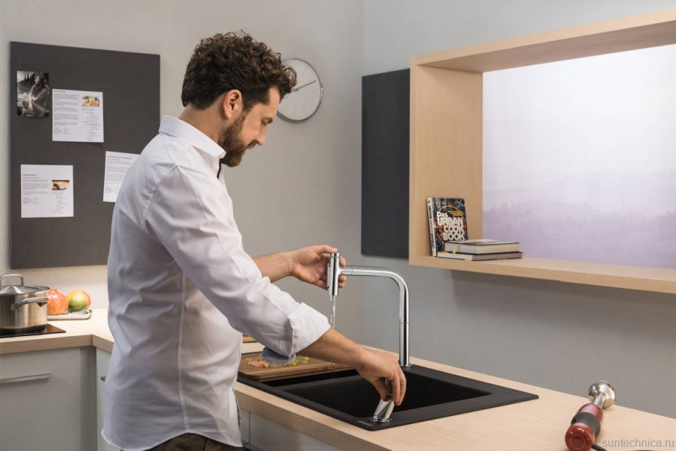 Смеситель для кухни Hansgrohe Metris Select M71 Metris Select M71 73819000 хром