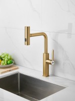 Смеситель для кухни Haiba HB73824-5 золото