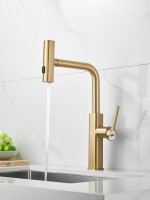Смеситель для кухни Haiba HB73824-5 золото