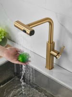 Смеситель для кухни Haiba HB73824-5 золото