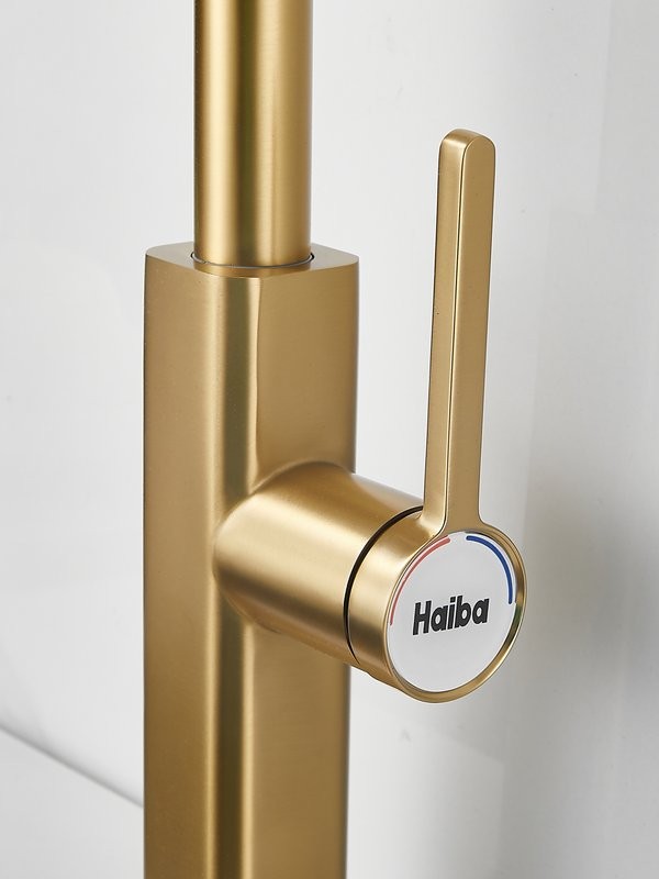 Смеситель для кухни Haiba HB73824-5 золото