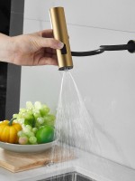 Смеситель для кухни Haiba HB73824-5 золото