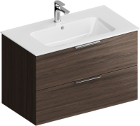 Тумба с раковиной KERAMA MARAZZI Piano 85 подвесная, дымчатый вяз
