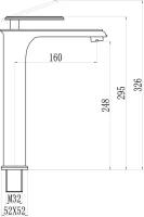 Смеситель для раковины Savol S-600101TG Смеситель для раковины Savol S-600101TG