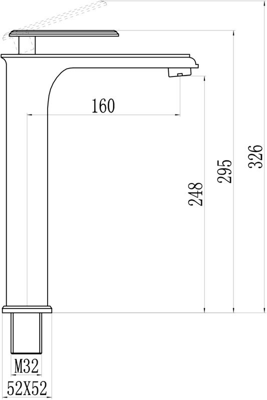 Смеситель для раковины Savol S-600101TG