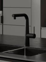 Смеситель для кухни IDDIS PURBLPFi05N черный матовый