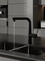 Смеситель для кухни IDDIS PURBLPFi05N черный матовый