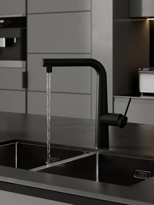 Смеситель для кухни IDDIS PURBLPFi05N черный матовый