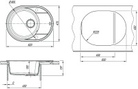 Комплект Мойка Lemark Lacha 620 9910049 антрацит + Смеситель Comfort LM3061PAN антрацит