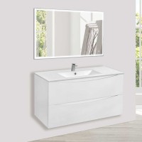 Мебель для ванной комнаты Vincea Mia 100 белая глянцевая