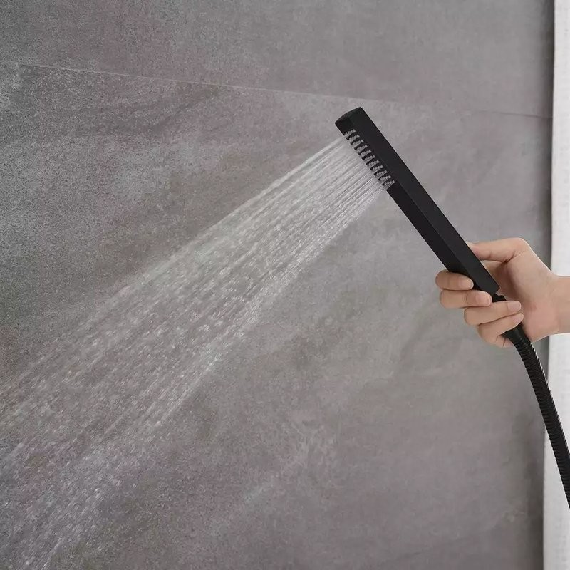 Напольный смеситель для ванны с душем BOCH MANN Resia BM9191 матовый черный