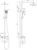 Душевая стойка Timo Selene SX-1030/03 черная