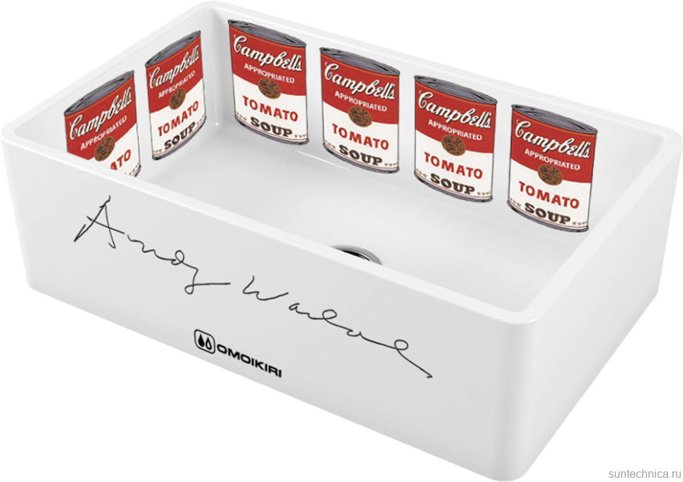 Комплект Мойка Omoikiri Mikura 76-Warhol white + Измельчитель Nagare slim 900