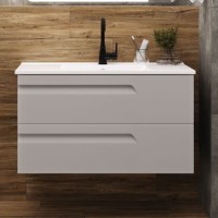 Тумба с раковиной Laparet Atlas 100 кашемир матовый