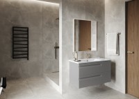 Тумба с раковиной Laparet Atlas 100 кашемир матовый