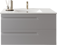 Тумба с раковиной Laparet Atlas 100 кашемир матовый