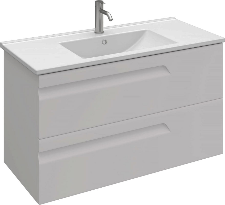 Тумба с раковиной Laparet Atlas 100 кашемир матовый