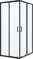 Душевой уголок BelBagno Uno -195 A 2 100 C Nero профиль черный, стекло прозрачное