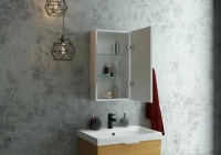 Зеркало-шкаф CONTINENT Allure R 35х65 с подсветкой