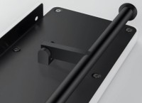 Держатель туалетной бумаги AQUATEK Европа AQ4919MB двойной, с полкой для телефона, матовый черный