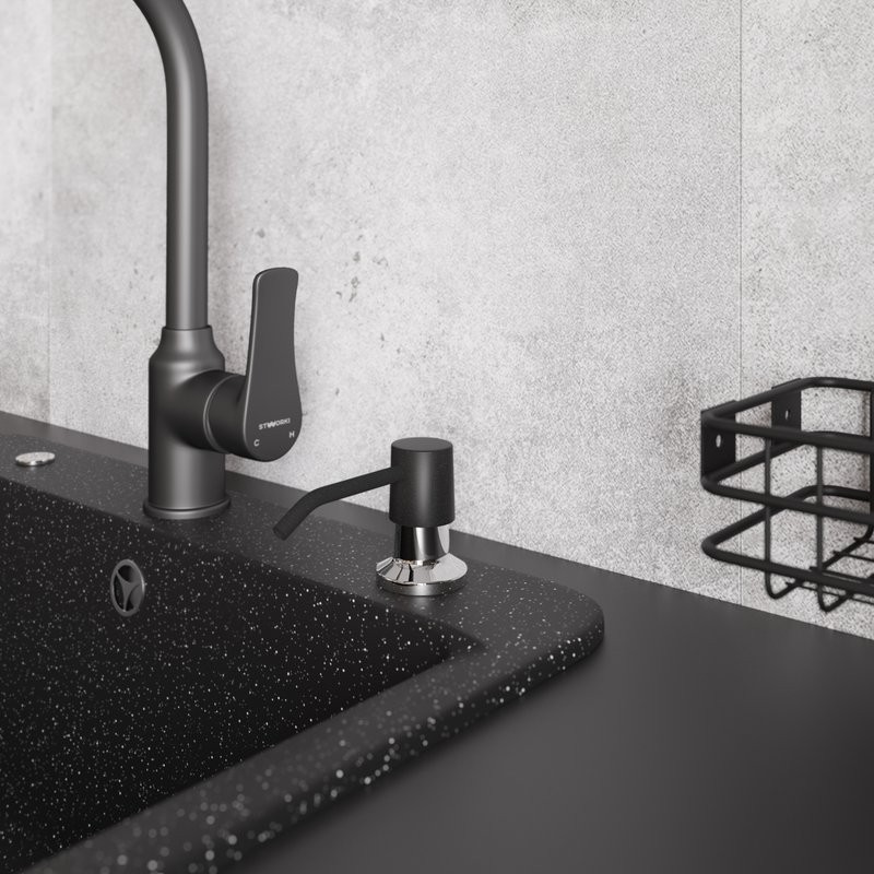 Дозатор для кухонной мойки Domaci Солерно U-01 космос